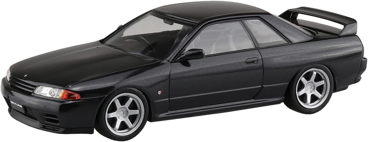 Aoshima The Snap Kit Nissan R32 Skyline GT-R Custom Wheel (Black Pearl Metallic) - BanzaiHobby