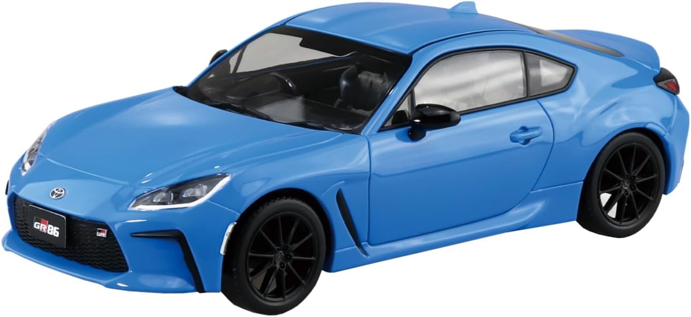 Aoshima 21-E Bunka Kyozai 1/32 The Snap Kit Series Toyota GR86 Bright Blue - BanzaiHobby