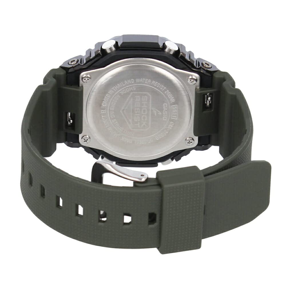 CASIO カシオ G-SHOCK ジーショック Gショック GM-2100 SERIES 腕時計 時計 メンズ アナデジ ステンレス グリーン ガンメタ GM-2100B-3A [並行輸入品]