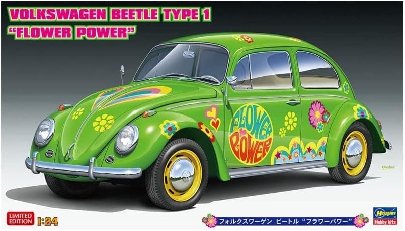 Hasegawa 20488 1/24 Volkswagen Beetle Flower Power - BanzaiHobby