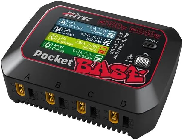 HiTEC 44367 Multi Charger X4 AC PLUS [Pocket BASE]