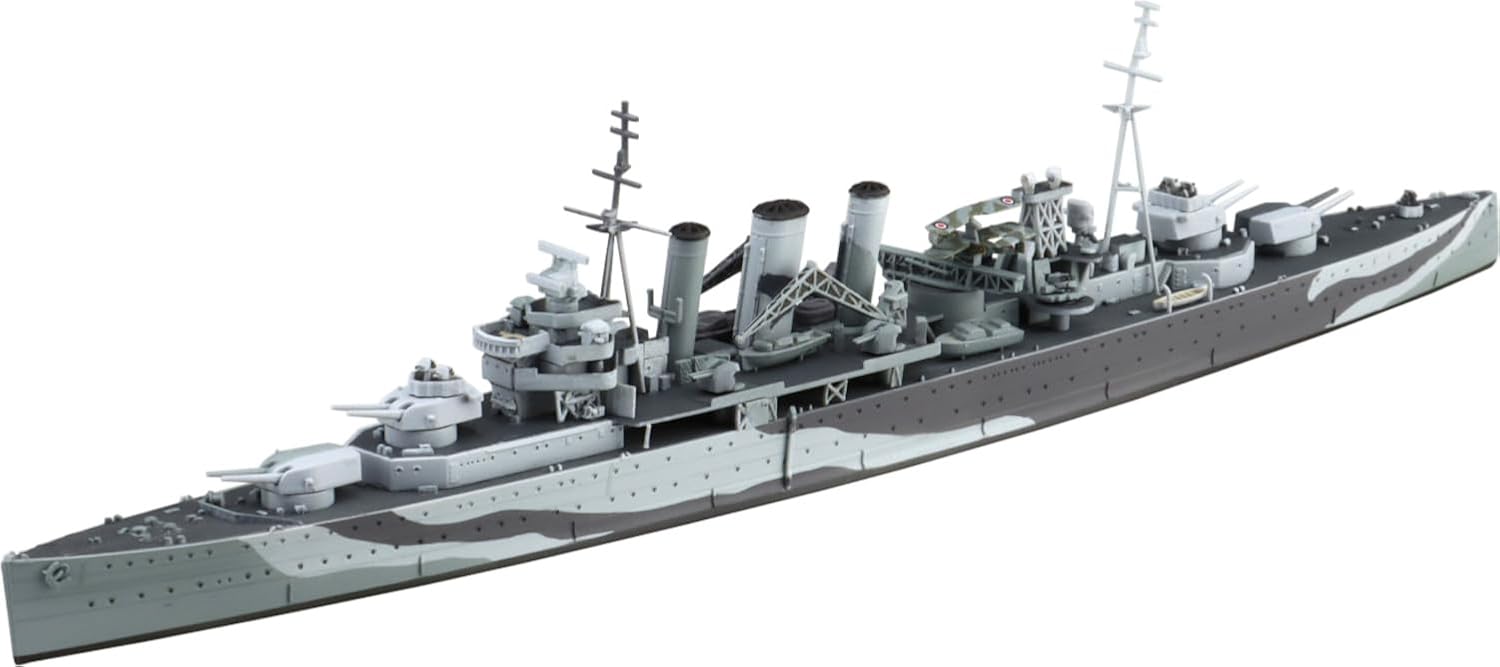 Aoshima 067390 1/700 Bunka Kyozai Water Line Series No.811 British Heavy Cruiser Kent - BanzaiHobby