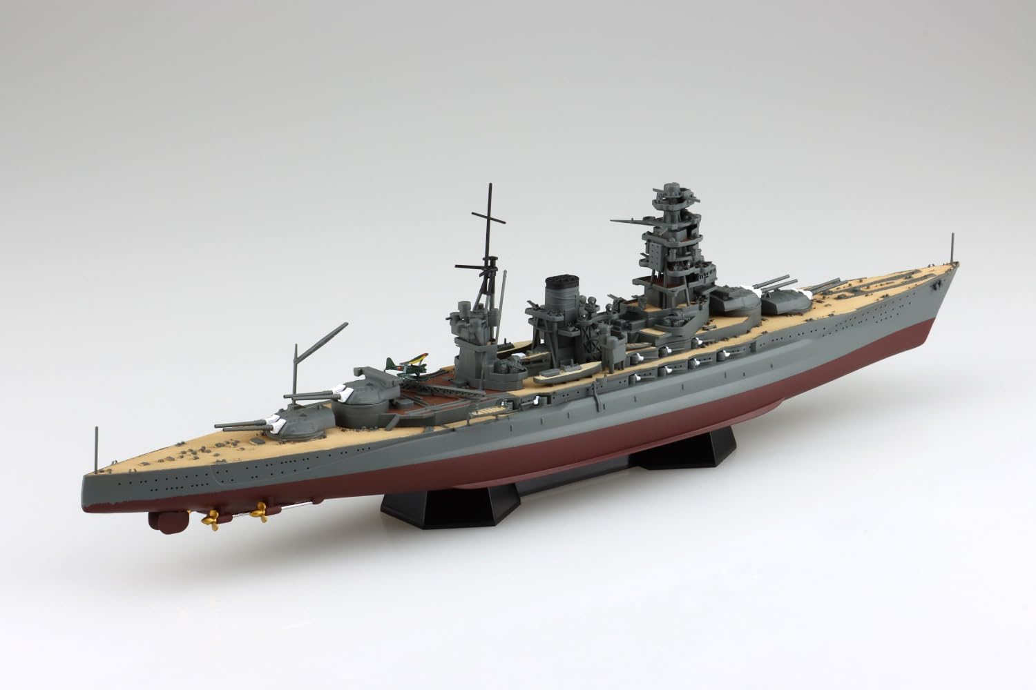 Aoshima 1/700 Full Hull Model Marine Vessel Imperial Japanese Navy Battleship Mutsu 1942 (with Metal Gun Barrels) - BanzaiHobby