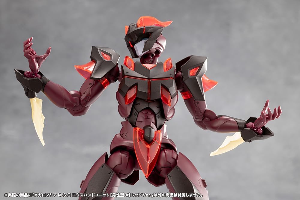 Kotobukiya CX044 MEGALOMARIA M.S.G EX HAND UNIT [Male Type A] RED Ver. (MegaloMaria Unlimited Universe)