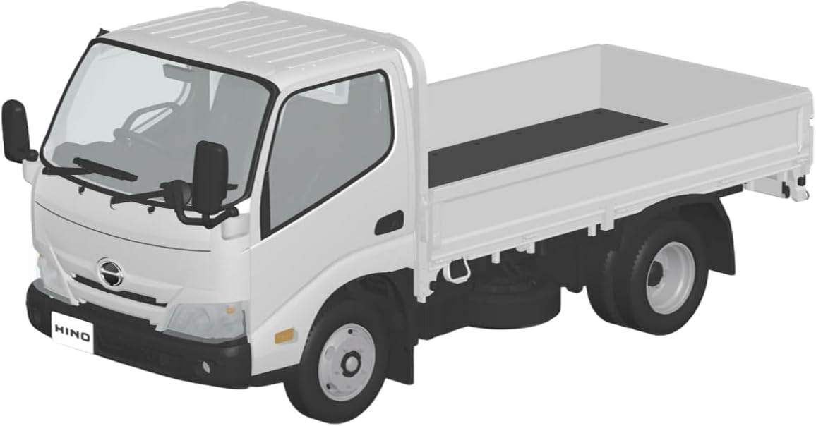 Aoshima 1/32 RakuPla Snap Kit No.23-WE Hino Dutro Flatbed Truck (White)