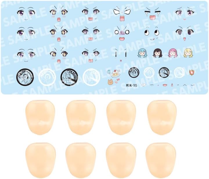 Kotobukiya JK058 1/10 Customized Face & Decal Set Vol.5 [Designed by Erika Raguho For Madoka Yuki A] (Sousai Shojo Teien) - BanzaiHobby
