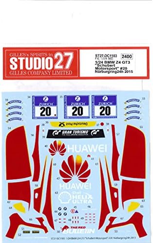 Studio27 DC1103 1/24 BMW Z4 GT3 Schubert Motorsport #20