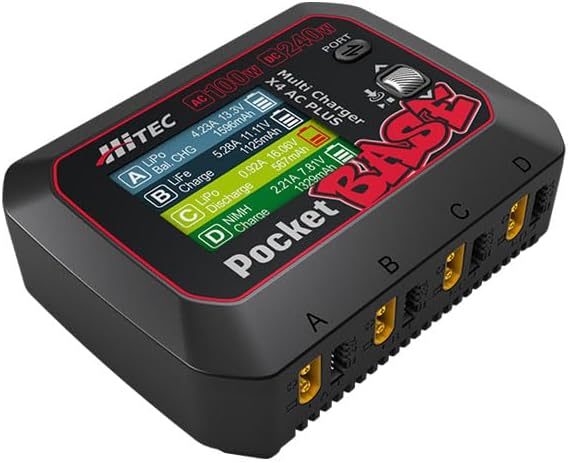HiTEC 44367 Multi Charger X4 AC PLUS [Pocket BASE]