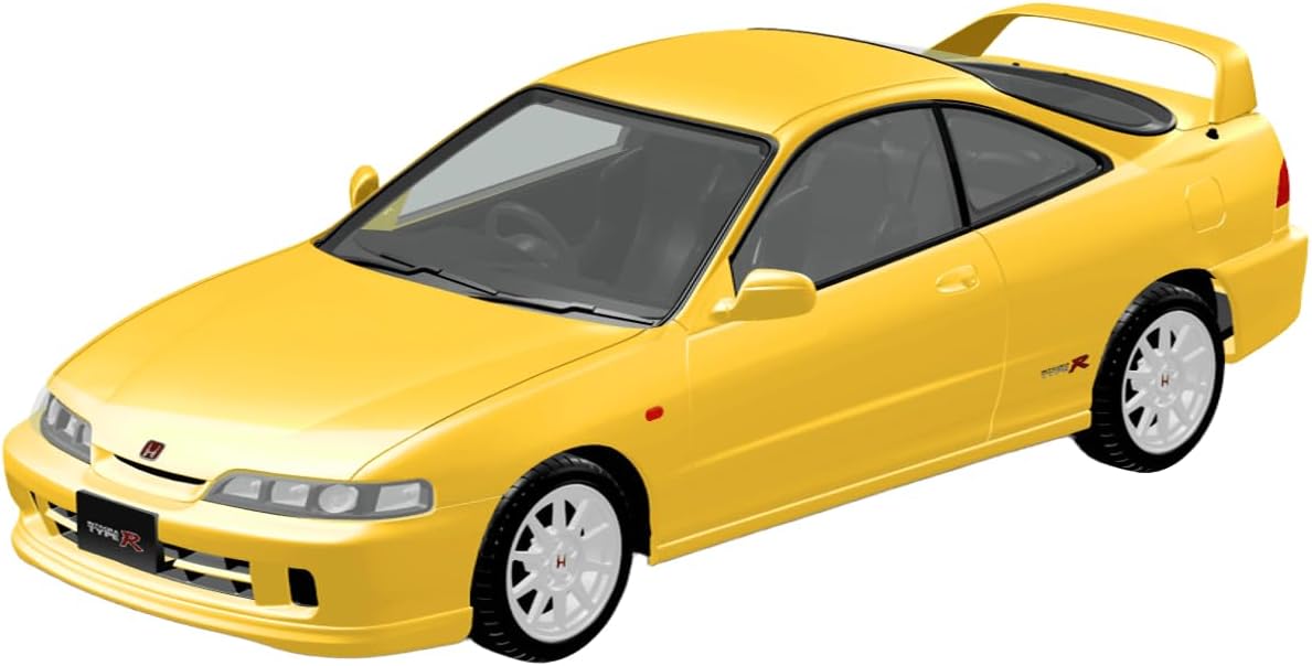 Aoshima 1/32 RakuPla Snap Kit No.22-SY Honda DC2 Integra Type R Sunlight Yellow