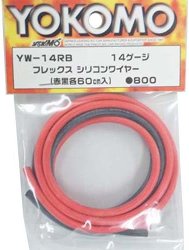 Yokomo YW-14RB 14-Gauge Flexible Silicone Wire (60cm each for Red and Black)