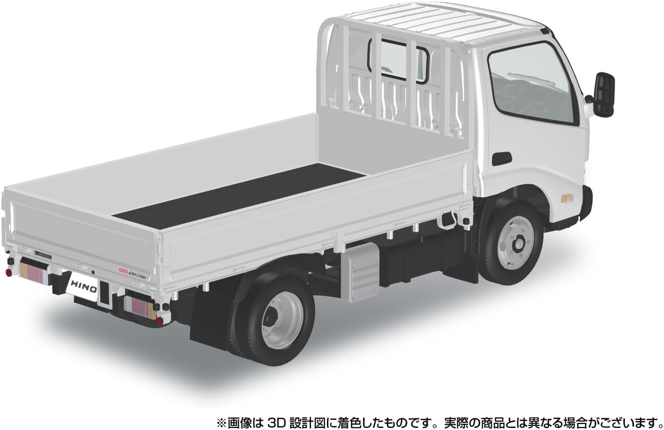 Aoshima 1/32 RakuPla Snap Kit No.23-WE Hino Dutro Flatbed Truck (White)