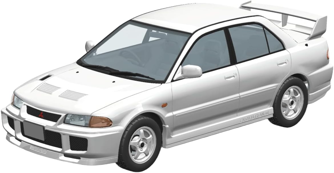Aoshima 1/24 RakuPla Snap Kit Nr. 04-SW CE9A Lancer GSR Evolution III 1995 Scotia White