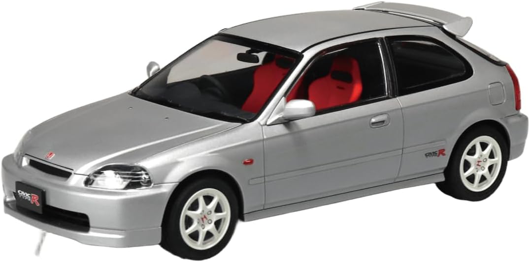 Aoshima 1/24 Rakupla Snap Car No. 09-VS EK9 Civic Type R 1997 Vogue Silver Metallic