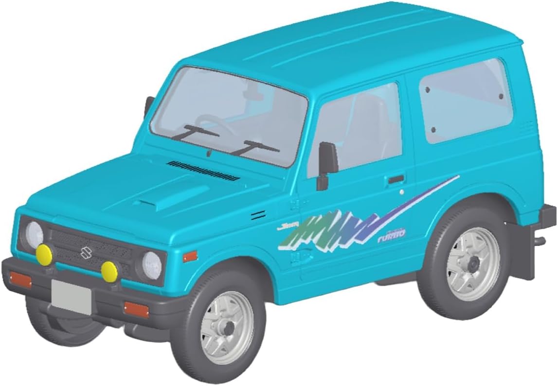Aoshima 1/32 RakuPla Snap Kit No.18-TB Suzuki JA11 Jimny (Triton Blue Metallic)