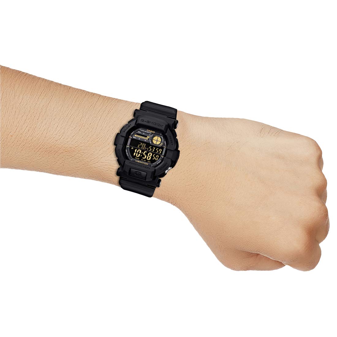 CASIO カシオ Gショック G-SHOCK メンズ デジタル 腕時計 バイブレーション GD-350-1B ブラック 海外モデル 逆輸入品