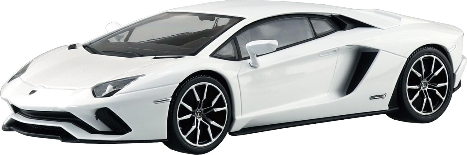 Aoshima 068144 1/32 Easy Plastic Snap Kit No.07-PW Lamborghini Aventador S Pearl White - BanzaiHobby
