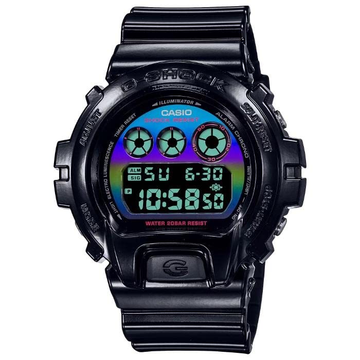 カシオ腕時計 ジーショックヴァーチャル レインボー：ゲーマーズ RGBシリーズ DW-6900RGB-1 メンズサイズ ブラック 海外モデル [並行輸入品]