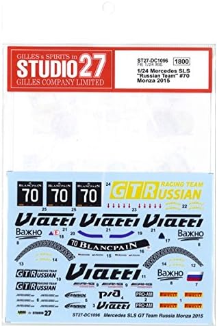 Studio27 DC1096 1/24 Mercedes SLS Russian Team #70 - BanzaiHobby