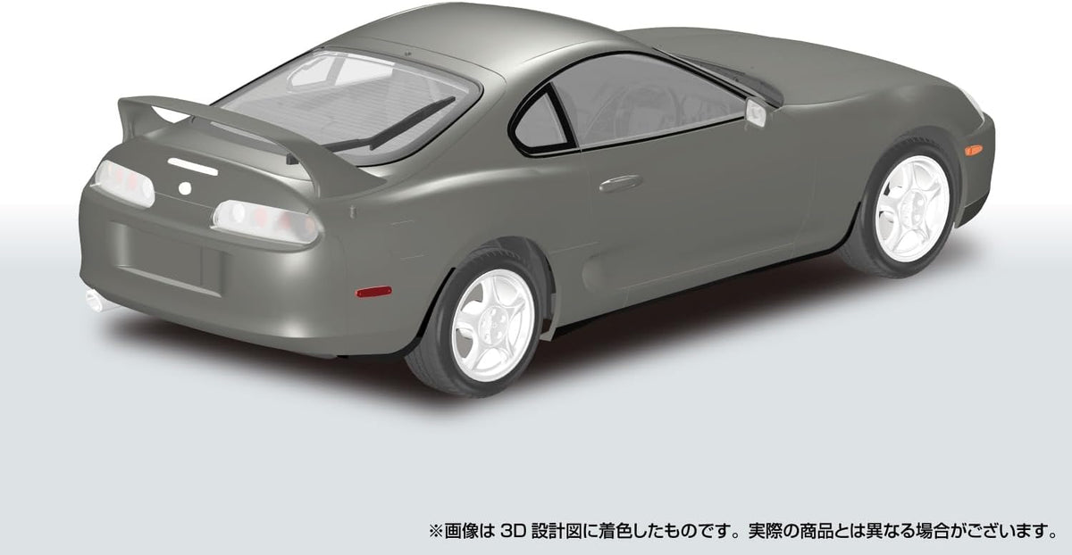 Aoshima 1/24 Rakupla Snap Car No. 08-GG JZA80 Supra 1996 Grayish Green Mica Metallic