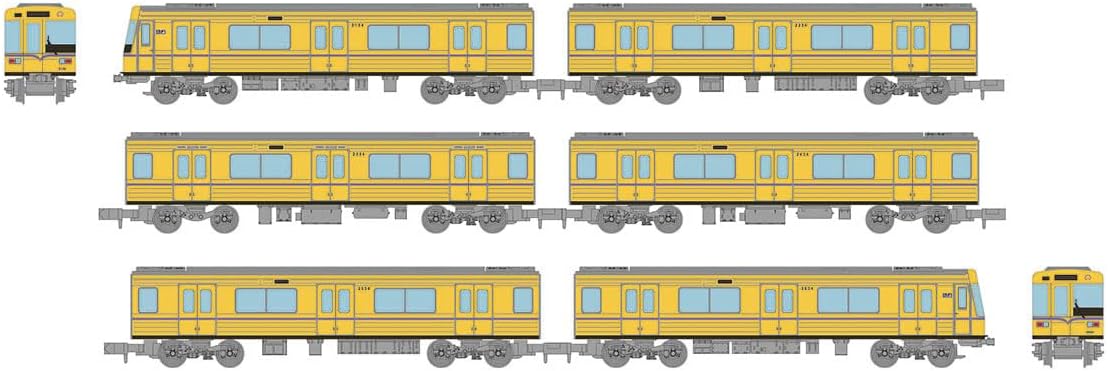 TOMYTEC Railway Collection Nagoya City Transportation Bureau Meijo Line/Meiko Line 2000 Series (Yellow Electric Memorial Train) 6-Car Set