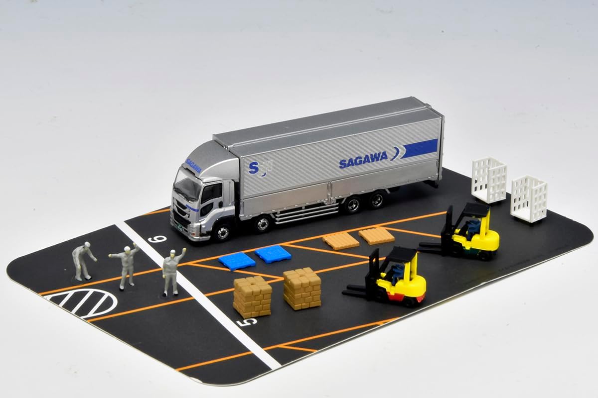 TOMYTEC The Truck Collection Torakore Logistics Site Wing Van Set B Sagawa Express Diorama Supplies