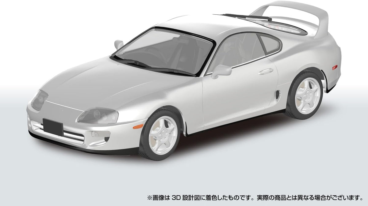 Aoshima 1/24 Rakupla Snap Car No. 08-SW JZA80 Supra 1996 Super White II