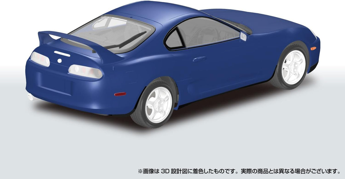Aoshima 1/24 Rakupla Snap Car No. 08-BM JZA80 Supra 1996 Blue Mica Metallic