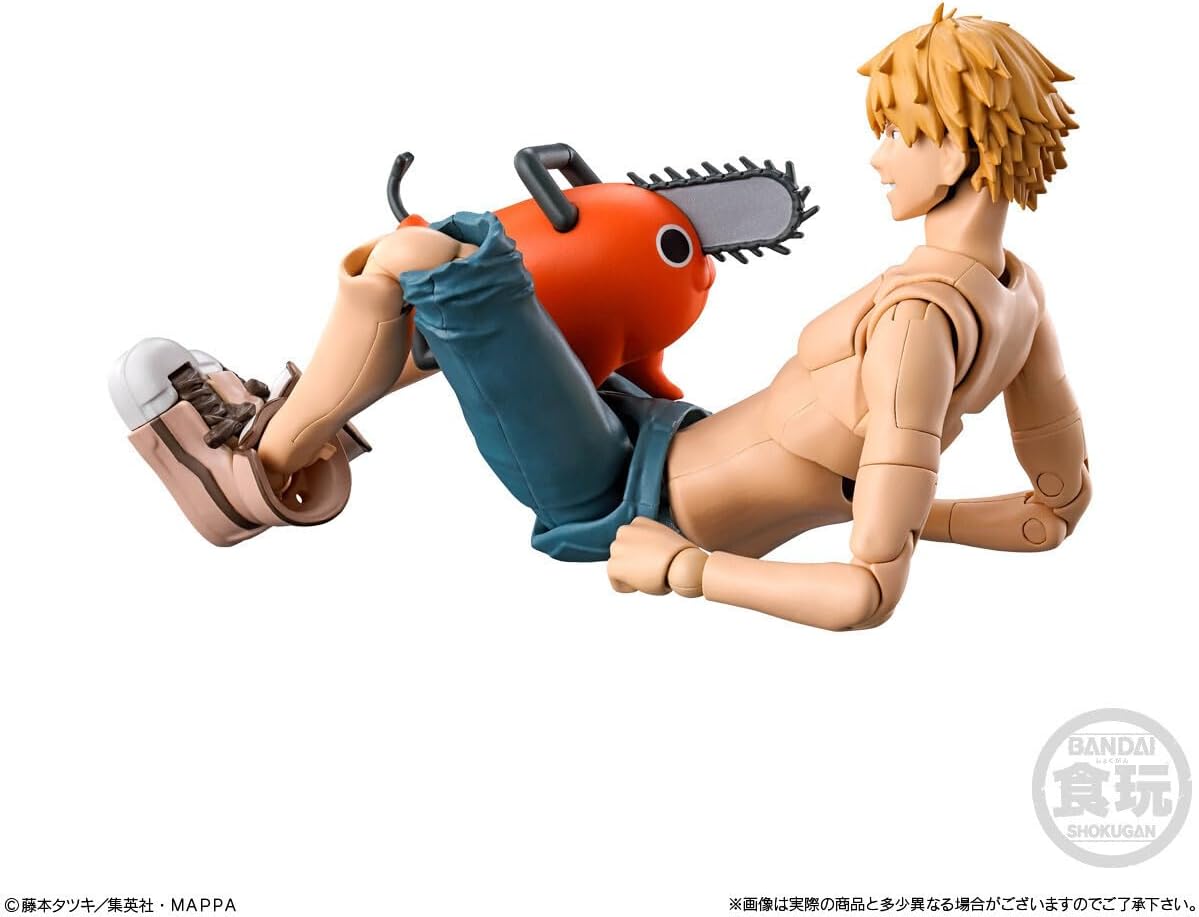 Bandai SMP Kit Makes Pose Chainsaw Man Shokugan (set of 2)