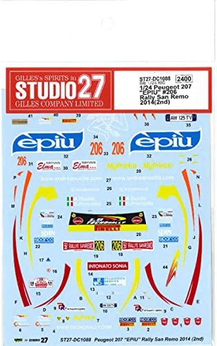 Studio27 DC1088 1/24 Peugeot 207 EPIU - BanzaiHobby