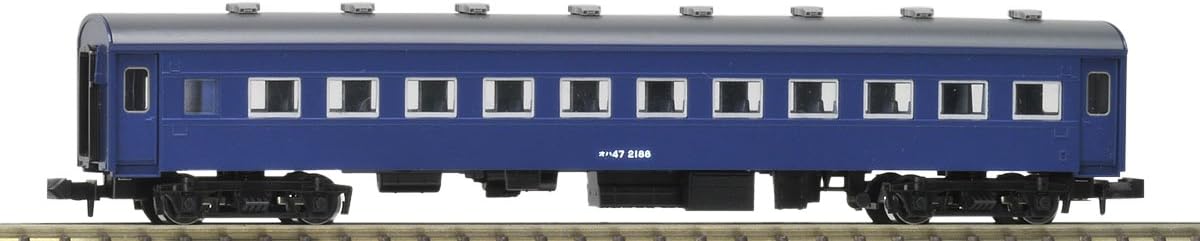 [PO APRIL 2024] TOMIX N Gauge Oha 47 Aluminum Sash Blue 9510 Model Train Passenger Car - BanzaiHobby