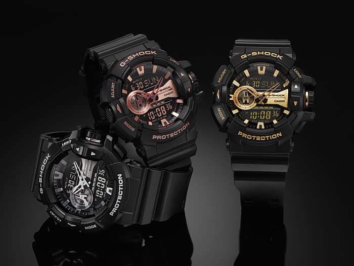 CASIO カシオ G-SHOCK ジーショック Gショック 腕時計 時計 メンズ アナログ デジタル アナデジ ロータリースイッチ ブラック GA-400GB-1A4 [並行輸入品]