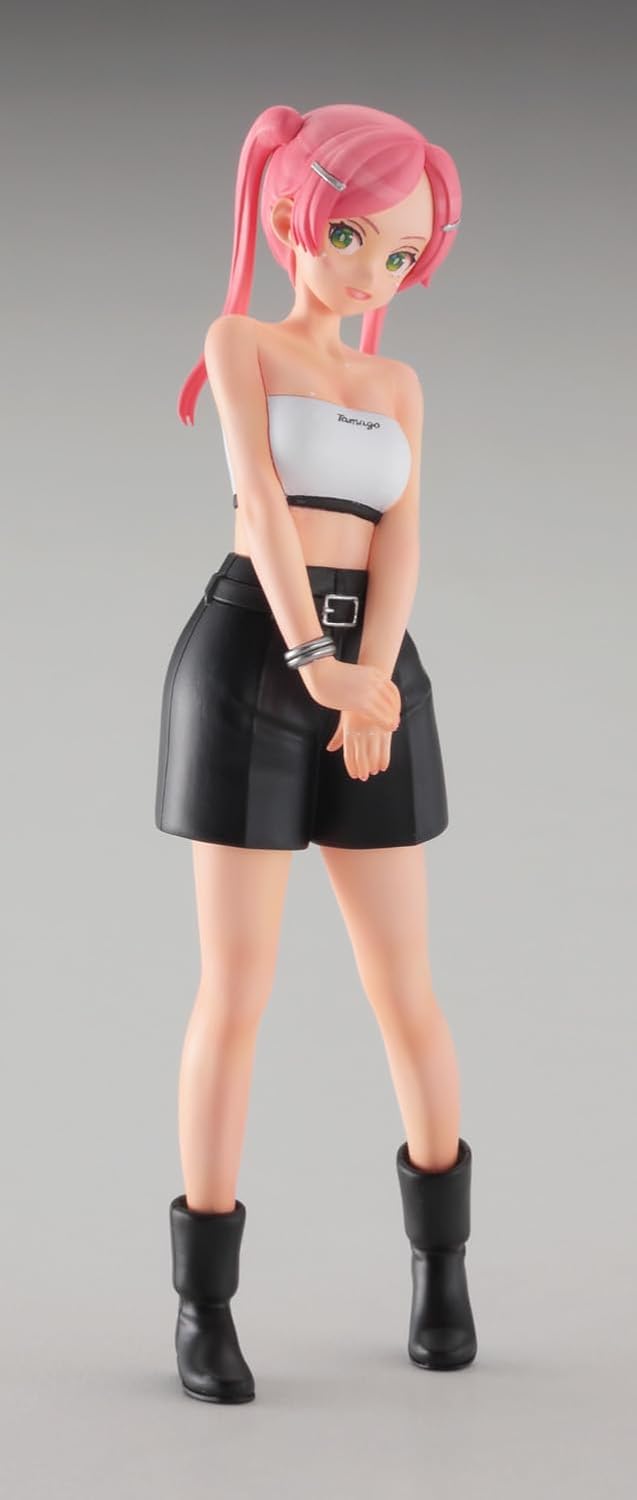 Hasegawa SP612 1/12 Egg Girls Collection No.45 Rio Asaka (Plain Clothes) Unpainted Resin Kit - BanzaiHobby