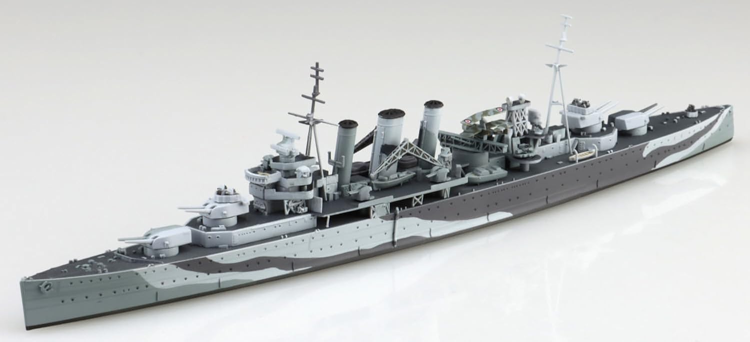 Aoshima 067390 1/700 Bunka Kyozai Water Line Series No.811 British Heavy Cruiser Kent - BanzaiHobby