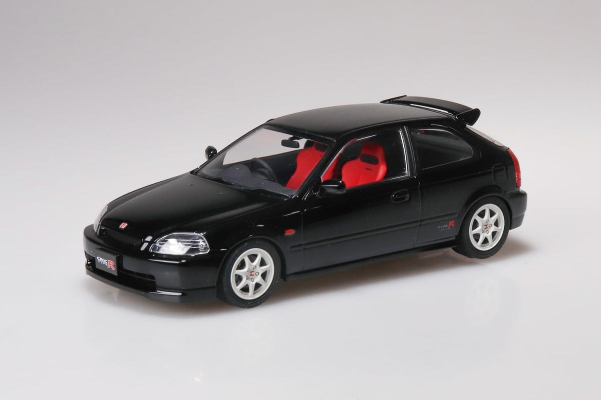Aoshima 1/24 Rakupla Snap Car No. 09-SB EK9 Civic Type R 1997 Starlight Black Pearl