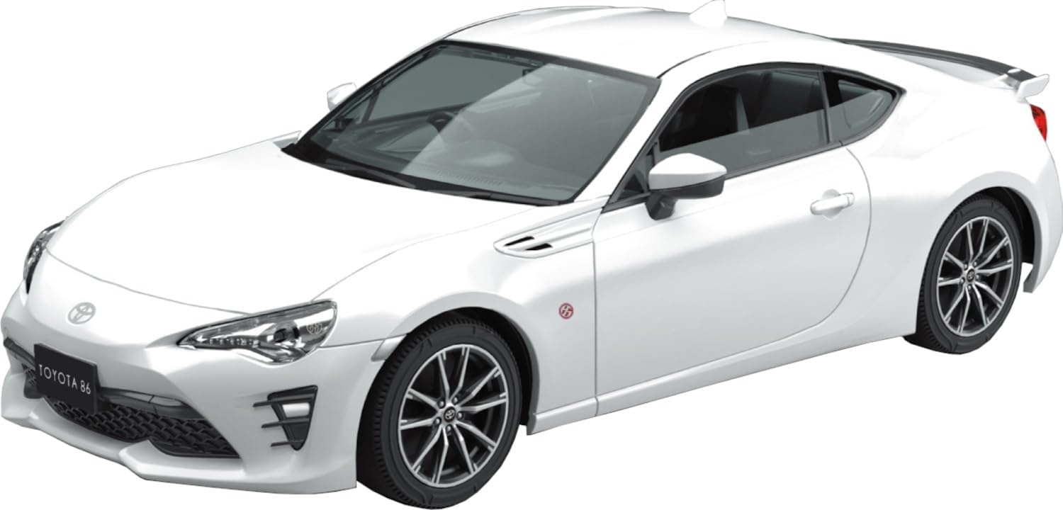 Aoshima 1/32 Easy Plastic Snap Kit No.08-CW Toyota 86 Crystal White Pearl - BanzaiHobby