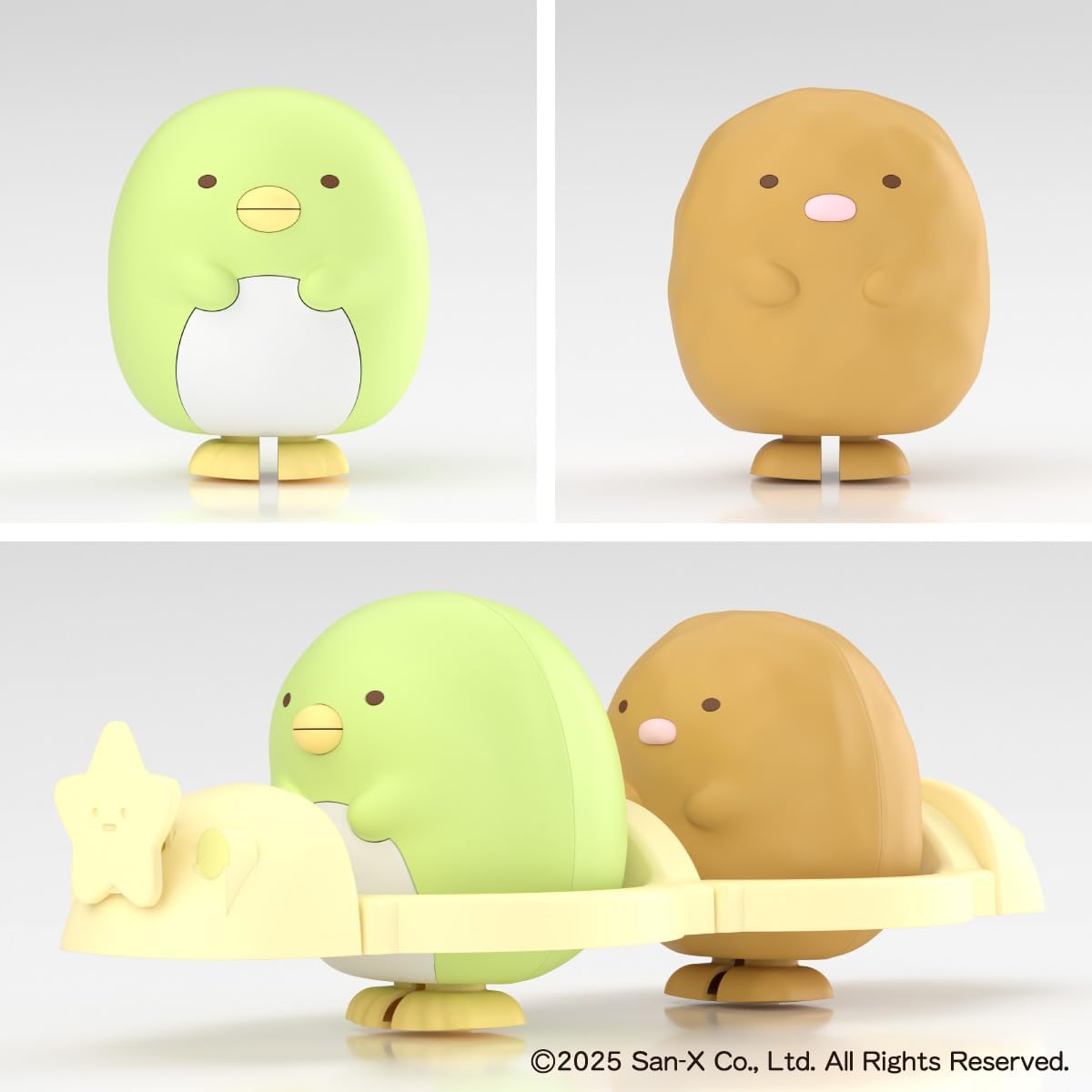 Aoshima RakuPla Sumikkogurashi SU-07 Penguin and Tonkatsu - BanzaiHobby