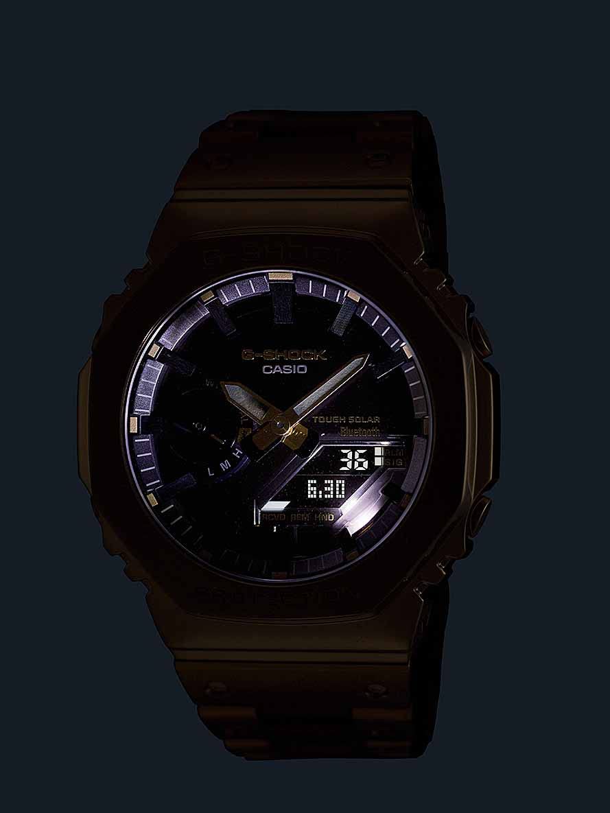 [カシオ] 腕時計 ジーショック 国内正規品 スマートフォンリンク Bluetooth 搭載 フルメタル ソーラー GM-B2100GD-9AJF メンズ ゴールド - BanzaiHobby