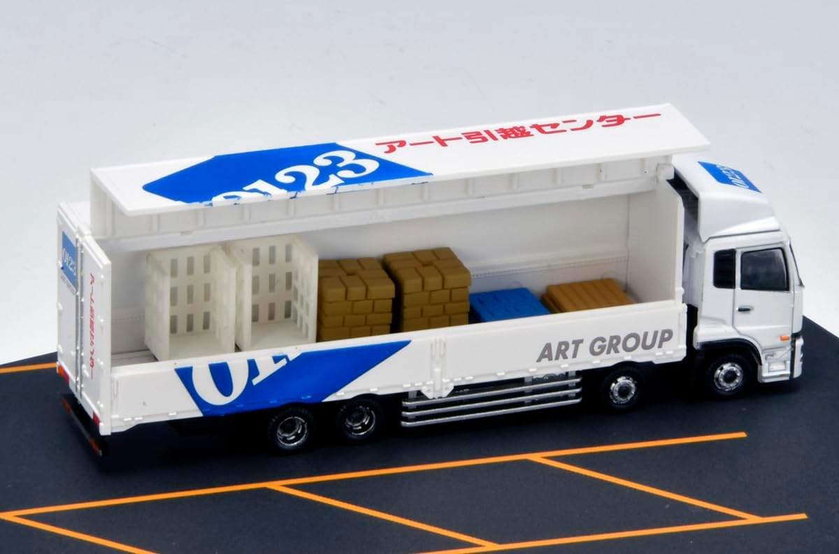 TOMYTEC The Truck Collection Torakore Logistics Site Wing Van Set C Art Moving Center Diorama Supplies