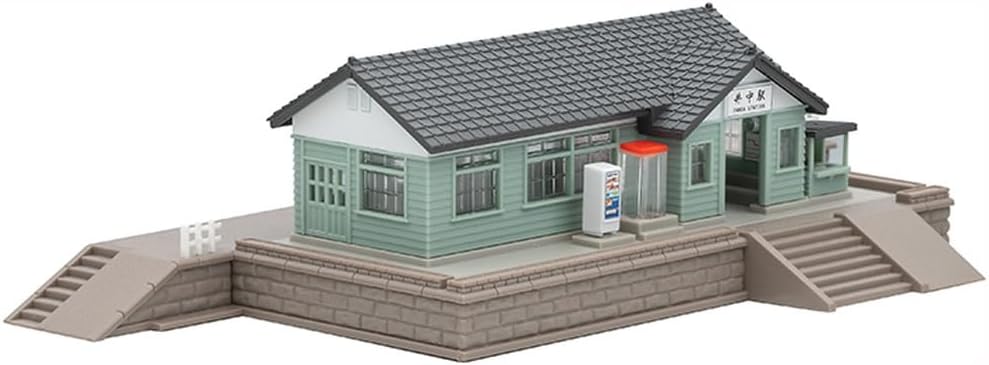 TOMIX 4260 N Gauge Wooden Station Building Set (Light Green)