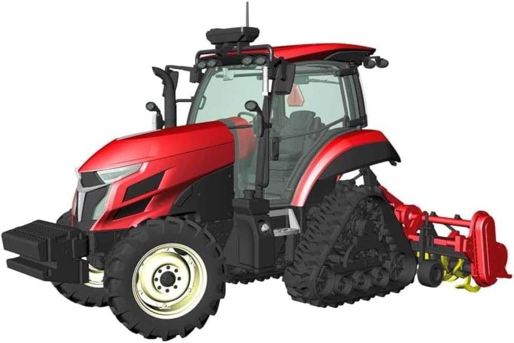 Hasegawa 66112 1/35 Construction Machinery Series Yanmar Tractor YT5113A "Robot Tractor" Delta Crawler/Rotary - BanzaiHobby