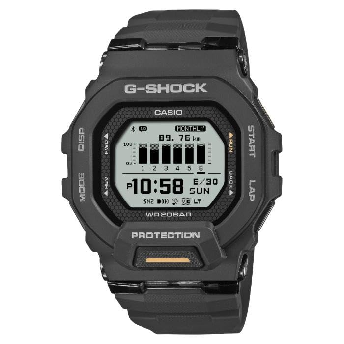 G-SHOCK Gショック G-SQUAD GBD-200 シリーズ スマートフォンリンク カシオ CASIO デジタル 腕時計 ブラック GBD-200-1A1 メンズサイズ 海外モデル [並行輸入品]