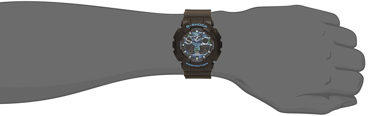 カシオ Gショック G-SHOCK クオーツ メンズ 腕時計 GA-100CB-1A ブルーカモフラ[並行輸入品]