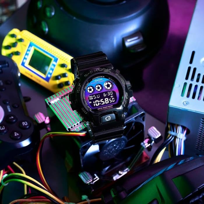 カシオ腕時計 ジーショックヴァーチャル レインボー：ゲーマーズ RGBシリーズ DW-6900RGB-1 メンズサイズ ブラック 海外モデル [並行輸入品] - BanzaiHobby