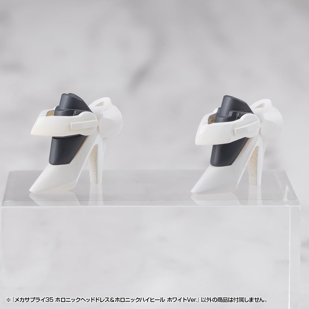 Kotobukiya MJ35J M.S.G Modeling Support Goods Mecha Supply 35 Holonic Head Dress & High Heels White Ver.