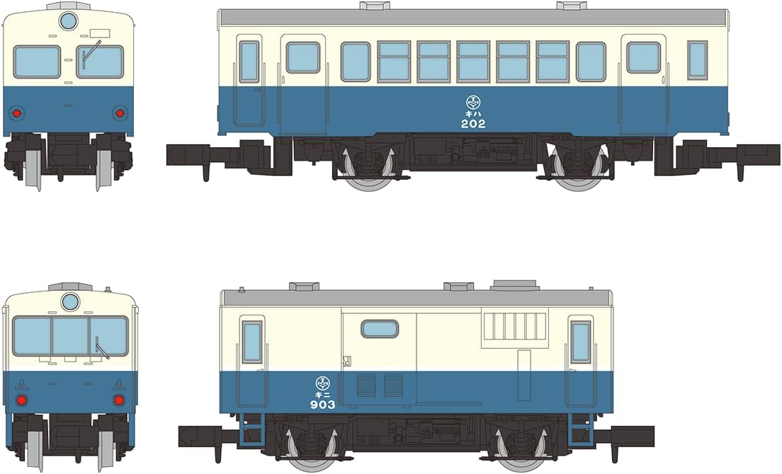 TOMYTEC Nostalgic Railway Tomii Electric Railway Touge Line Diorama Car + Luggage Diorama Car (KiHa 202 + Kini 903 New Painting) 2-Car Set