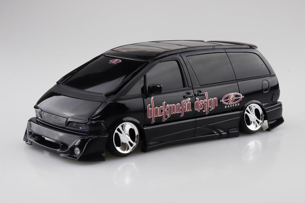 Aoshima 1/24 The Tuned Car No.96 Black Mafia TCR11W Estima 98 (Toyota) - BanzaiHobby