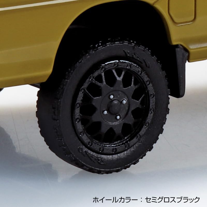 Aoshima 1/32 RakuPla Snap Kit No.05CU-OE Subaru Sambar Truck Custom Wheels Olive - BanzaiHobby