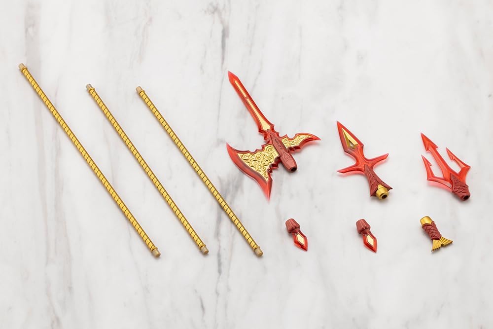 Kotobukiya GE011 M.S.G Modeling Support Goods Virtuous Style 11 Pole Weapon Set Flamerite Ver. - BanzaiHobby