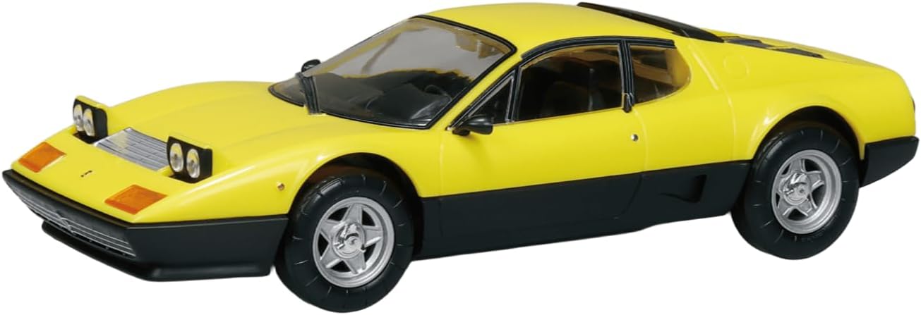 Aoshima 1/32 RakuPla Snap Kit No.26-YW Ferrari 512 BB (Yellow) - Aoshima Banzai Hobby