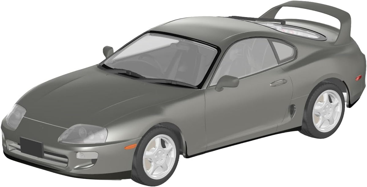 Aoshima 1/24 Rakupla Snap Car No. 08-GG JZA80 Supra 1996 Grayish Green Mica Metallic